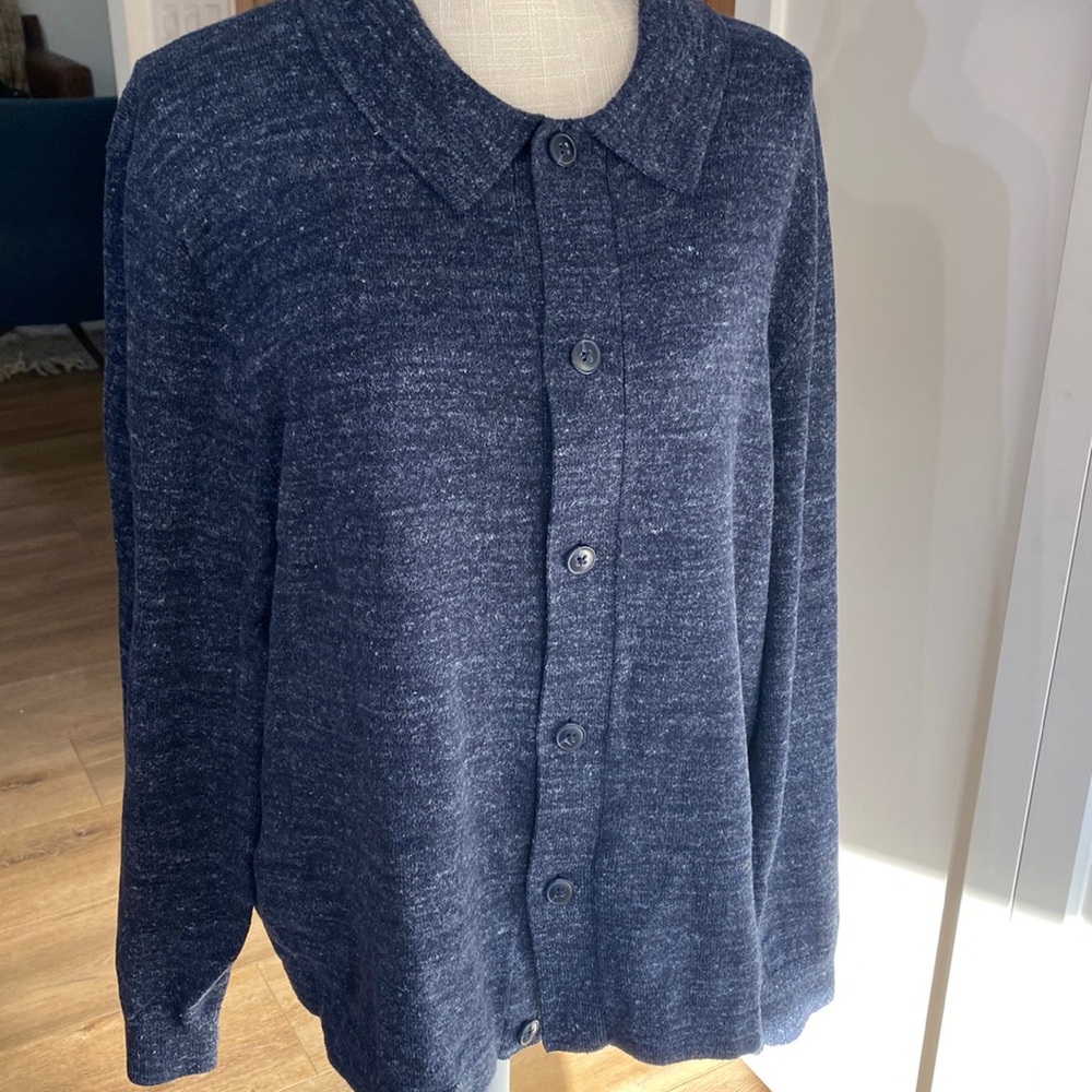 Men’s Madewell longsleeve button down casual blue shirt Large